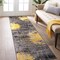 World Rug Gallery Contemporary Abstract Splash Non Shedding Soft Area Rug 2' x 7' Yellow 391YELLOW2x7 - alternate 1